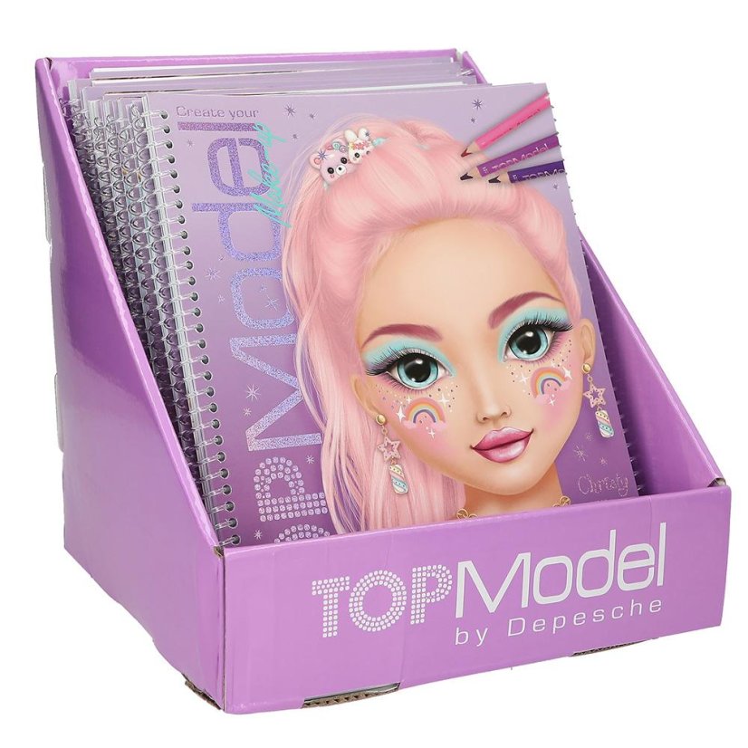 Kreatívny zošit na vytváranie make-upu Top Model