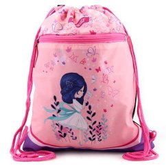 Cieľová skupina Kvetinová dievčenská ružová športová taška 21814