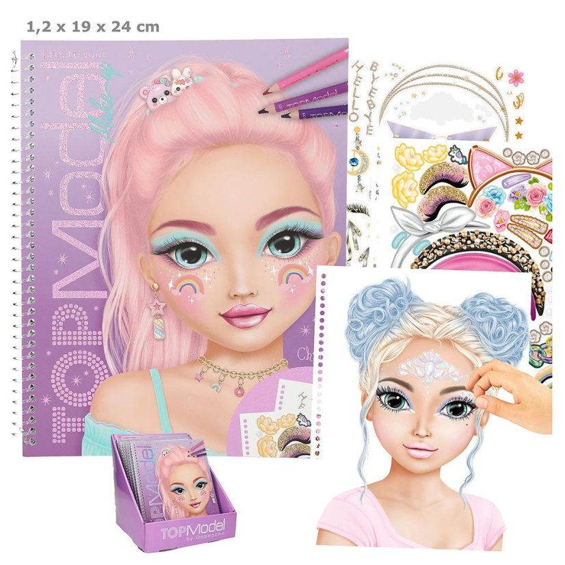 Kreatívny zošit na vytváranie make-upu Top Model