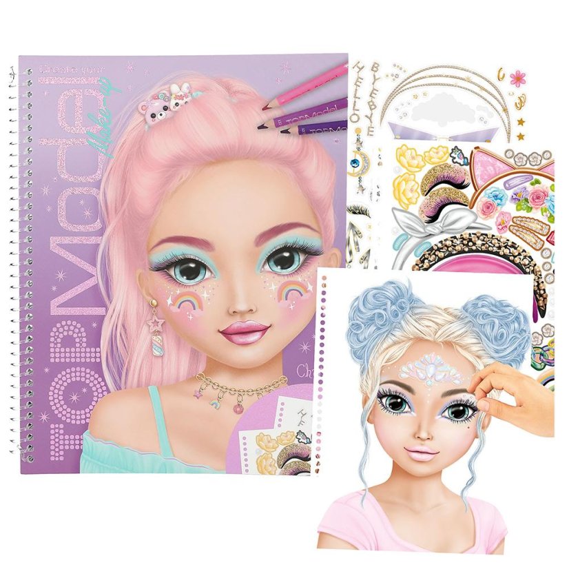 Kreatívny zošit na vytváranie make-upu Top Model