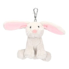 Plyšový přívěsek králíček Nelly Princess Mimi, grey