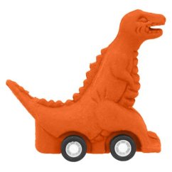 Gumový dinosurus Dino World T-Rex oranžový