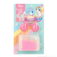 Sada na výrobu barevného míčku Ylvi DIY Colourful Ball, pink
