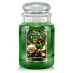 Sviečka Country Candle veľká, Bohemian Holiday