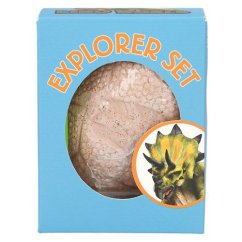 Vejce s dinosaurem Dino World Explorer Set blue