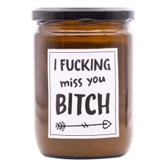 Mad Candle s nápisom