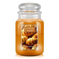 Sviečka Country Candle veľká, maslové croissanty