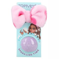 Koupelnová bomba s čelenkou Top Model Neyla, Peach pink