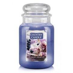 Sviečka Country Candle veľká, Blueberry Cream Pop