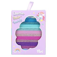 Sada gumiček do vlasů Ylvi, 25 ks, lila