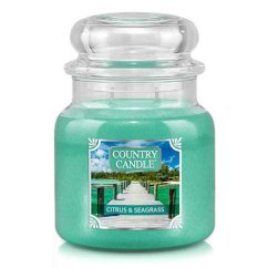 Sviečka Country Candle stredná, Citrus & Seagrass