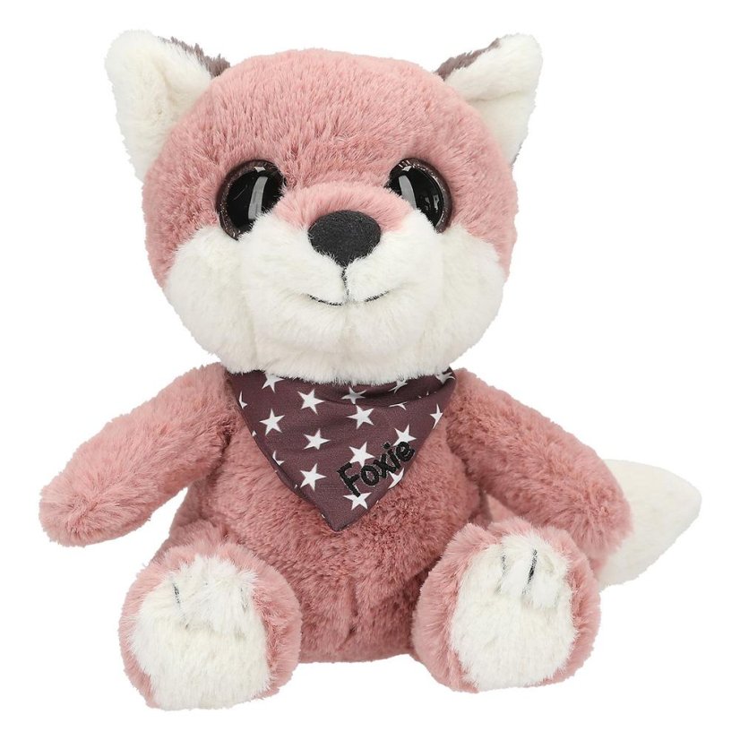 Plyšová lištička Snukis Foxie – 18 cm, růžovo-bílá