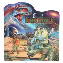 Kreativní omalovánky se samolepkami Dino World, 44 kusů