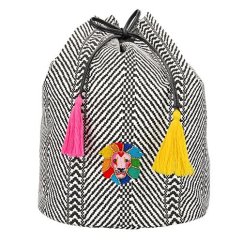 Stahovací batoh Top Model Lion, bíločerný