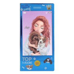 Kreatívny zápisník s 3D obrázkom a zvukovým efektom Top model, Lexy a šteniatka