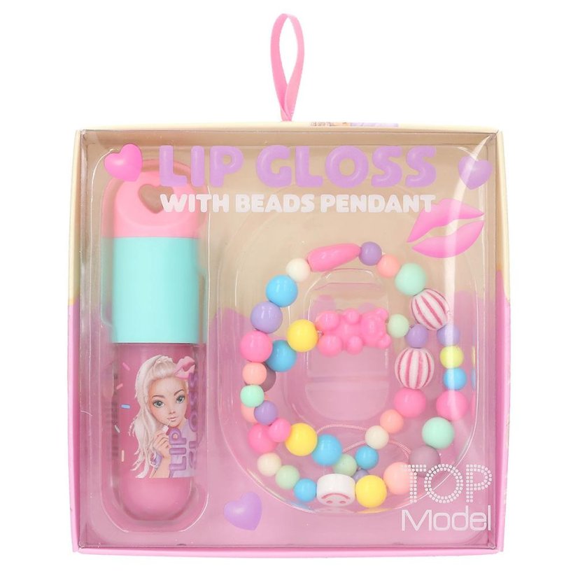 Sada lesku na rty a korálkových přívěsků Top Model