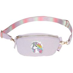 Crossbag s motivem jednorožce Ylvi, duhový popruh