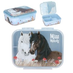 Krabica na desiatu Miss Melody Dusty Rose, 3 priehradky