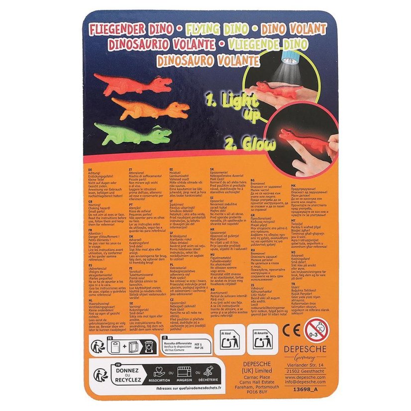 Svietiaci dinosaurus Dino World, zelený Triceratops