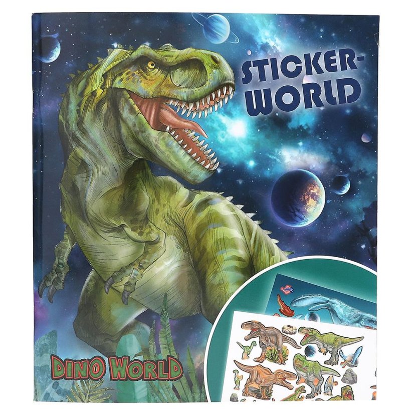 Kreatívna kniha s nálepkami Dino World Nálepkový svet