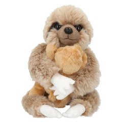 Plyšový lenochod aminka s mládětem Top Model