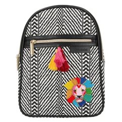 Volnočasový batůžek Top Model Lion, bílo-černý