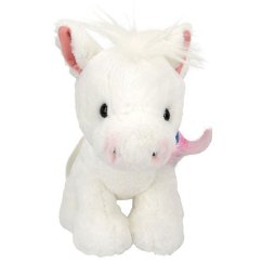 Plyšový koník Miss Melody, bílý, 20 cm