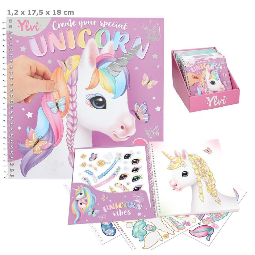 Kreatívna kniha nálepiek Unicorn Ylvi