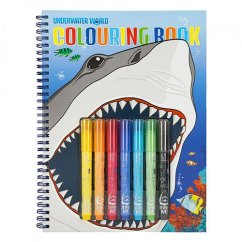 Omalovánky a fixy Dino World Underwater World Shark