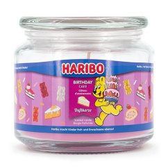 Stredná sviečka Haribo, narodeninová torta