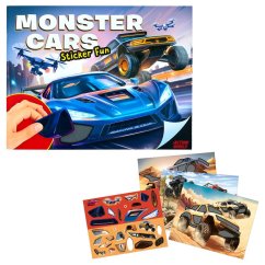 Zošit s nálepkami Action World Monster Cars