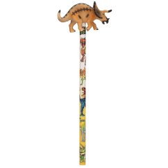 Grafitová ceruzka s figúrkou Dino World, dinosaurus Triceratops