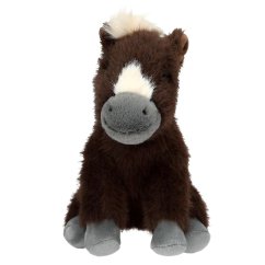 Plyšový koník Miss Melody – hnědý, 20 cm
