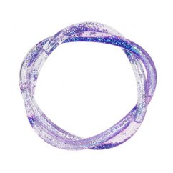 Dvojitý náramok Ylvi s trblietkami, lila