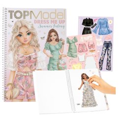 Kreatívny zošit s nálepkami Top model Summer Feeling