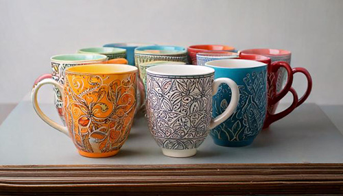 Hrnčeky a šálky