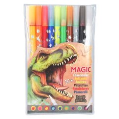 Súprava fixiek Dino World na zmenu farieb