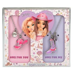 Sada náhrdelníků BFF s přívěskem Top Model CowGirl, Christy&Fergie