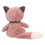 Plyšová lištička Snukis Foxie – 18 cm, růžovo-bílá