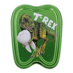 Dino World zelená krabička na zuby T-Rexa