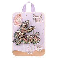 Sponka do vlasů Princess Mimi – třpytivý králíček, růžová