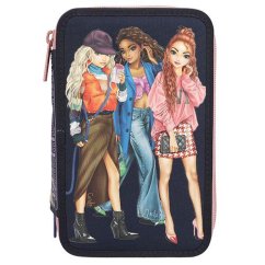 Trojposchodové puzdro na ceruzky s príslušenstvom Top Model City Girls