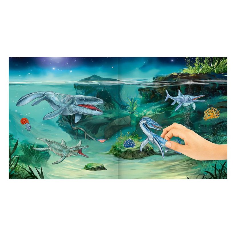 Kreatívna kniha s nálepkami Dino World Nálepkový svet