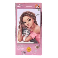 Kreatívny zápisník s 3D obrázkom a zvukovým efektom Top model, Talita s mačkou