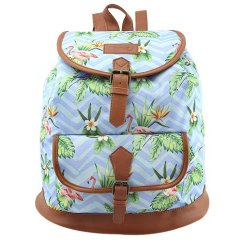 Batoh Target Vintage Retro Floral Blue Flamingo 21963