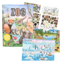 Kreativní sešit se samolepkami "Vytvoř se své ZOO"