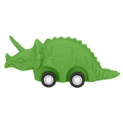 Gumový dinosurus Dino World Triceratops zelený