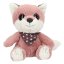 Plyšová lištička Snukis Foxie – 18 cm, růžovo-bílá