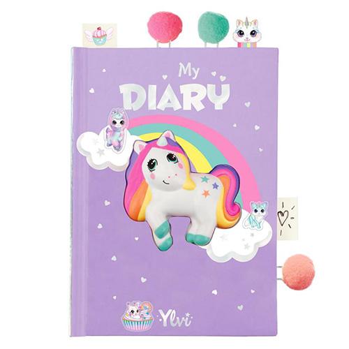 Diáre Sadea s príslušenstvom Ylvi My Diary Unicorn lilac