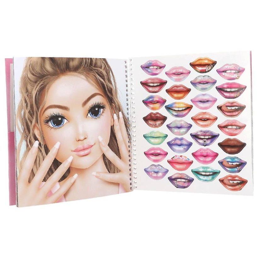 Kreativní samolepkový sešit Top Model Dress Me Up Face Candy